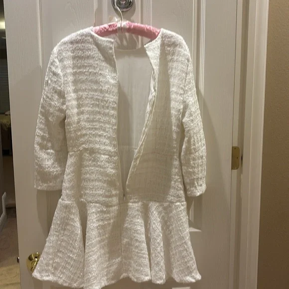 Zara dress white tweed labeled a size medi… - Picture 8 of 8